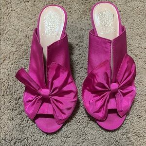 Vince Camuto Pink Women's Bow Mules